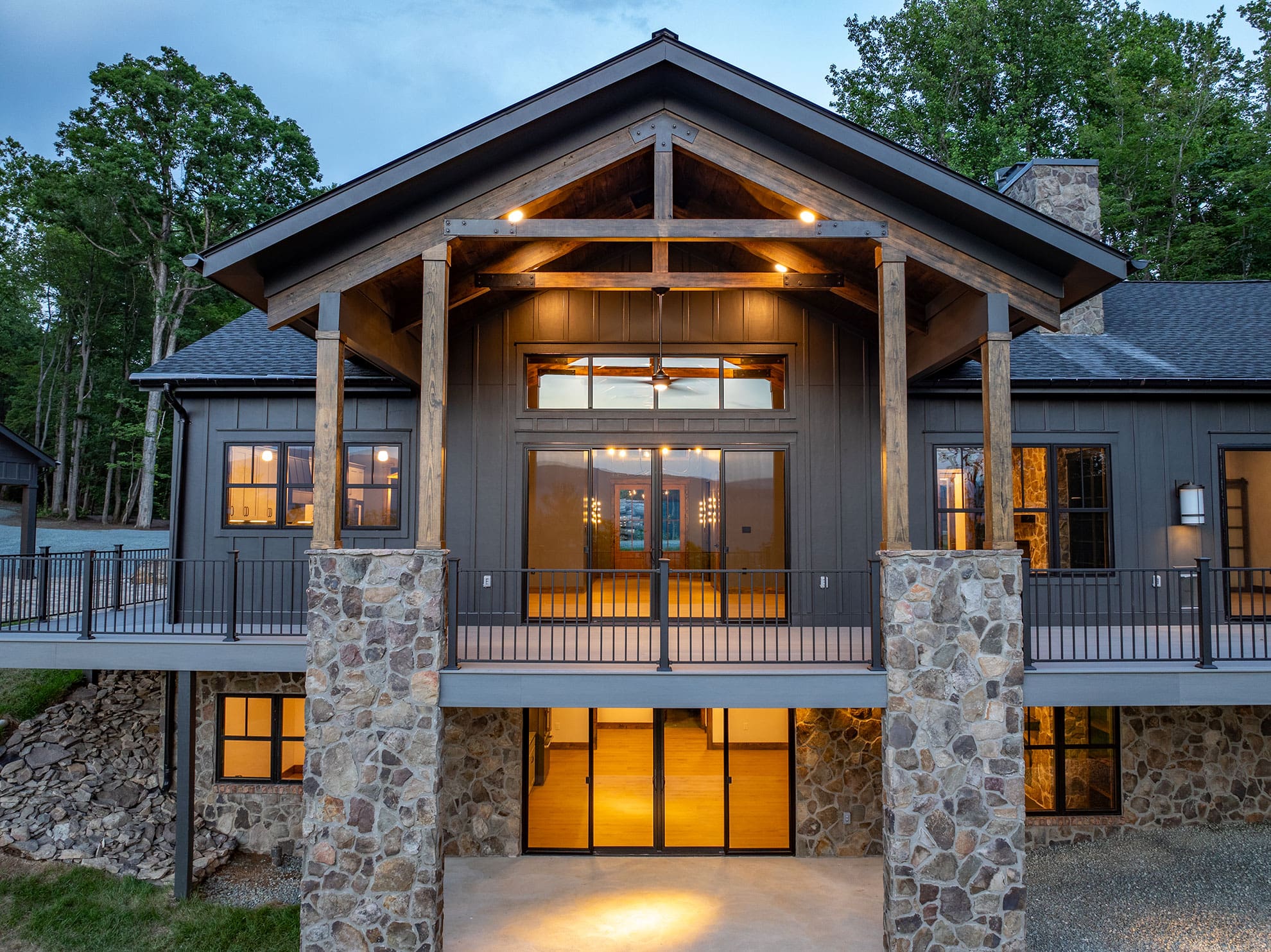 modern mountain home designed and built by architecture-led firm Pillar & Perch